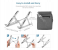 Portable Foldable Laptop Cooling Desk Holder Laptop Stand - Silver 6 in UAE