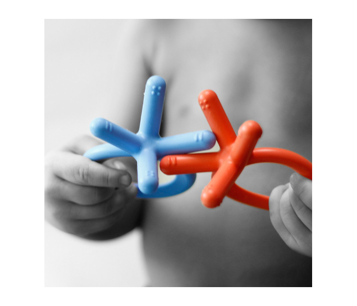 Comotomo Silicone Baby Teether - Orange 4 in UAE