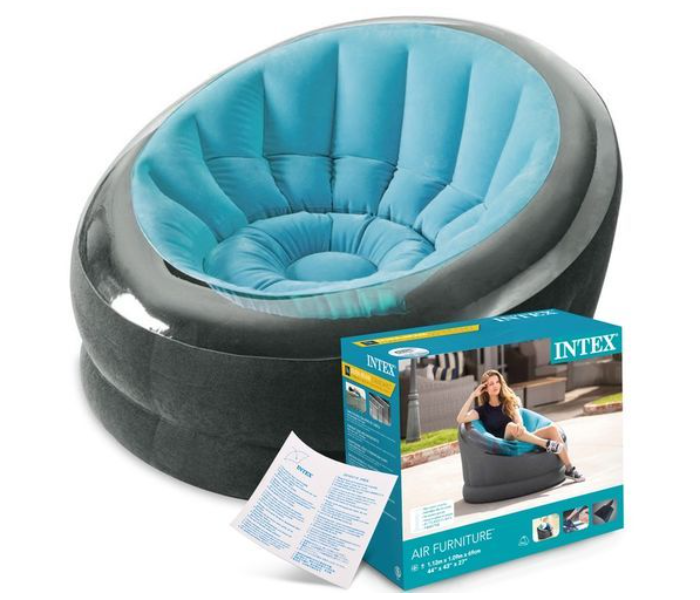 intex inflatable empire chair blue