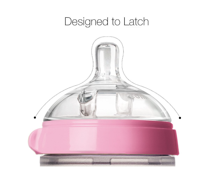 Comotomo 236 ml Pack of 2 Natural Feel Baby Bottle - Pink 3 in UAE