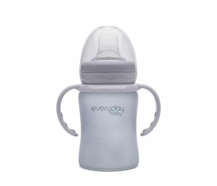 Everyday Baby 150ml Glass Sippy Cup Shatter Protected - Grey 1 in UAE