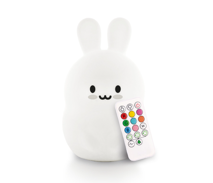 Lumipets Remote Control Bunny Nightlight Toy for Kids - White 1 in UAE