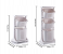 3 Layer Laundry Basket With Rolling Wheel - White 3 in OMAN