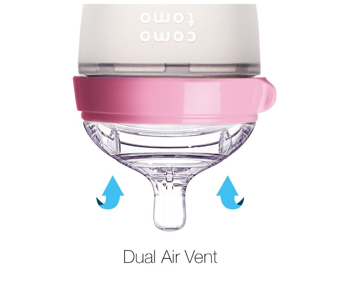 Comotomo 150 ml Natural Feel Baby Bottle - Pink 5 in UAE