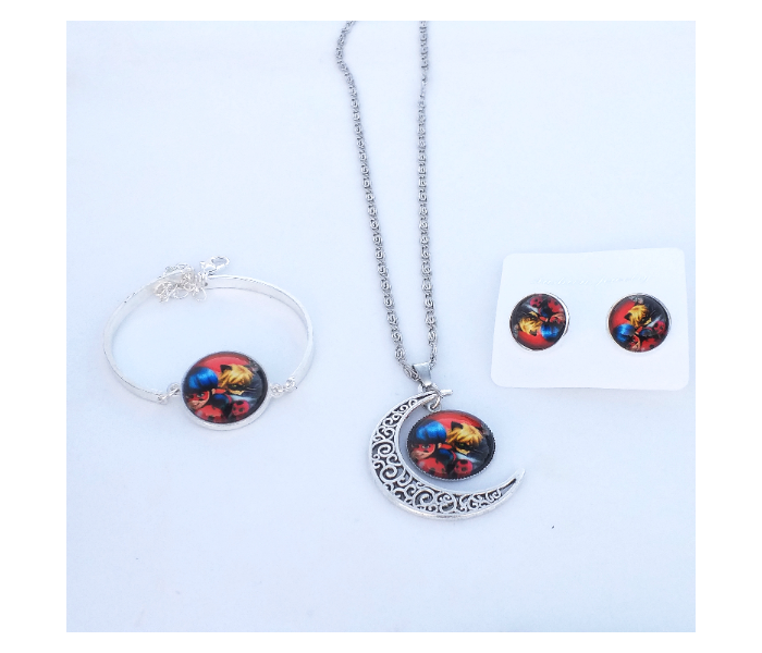 Fashion Necklace Set With Round Pendant For Women -Black 1 in OMAN