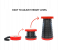 Twist n Sit Retractable Folding Telescoping Stool Sturdy - Red and Black 3 in UAE