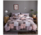 6 Pieces High Quality Cotton Double Size Bed Sheet with Quilt Cover and Pillow Case - Brown 2 in OMAN
