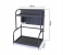 In-House 9235 2 Tier Spice Rack Organizer Shelf - Black 3 in UAE