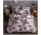 6 Pieces High Quality Cotton Double Size Bed Sheet with Quilt Cover and Pillow Case - Brown 1 in OMAN