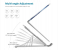 Portable Foldable Laptop Cooling Desk Holder Laptop Stand - Silver 7 in UAE