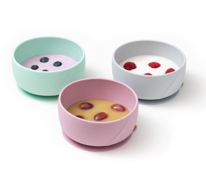 Everyday Baby Silicone Suction Bowl - Rose 3 in UAE