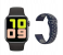 Smart Wristband Watch T55 Magnetic Suction Charging Bluetooth Voice Bracelet With Two Straps 1 in UAE
