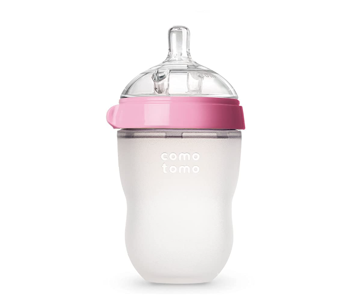 Comotomo 236 ml Natural Feel Baby Bottle - Pink 1 in UAE