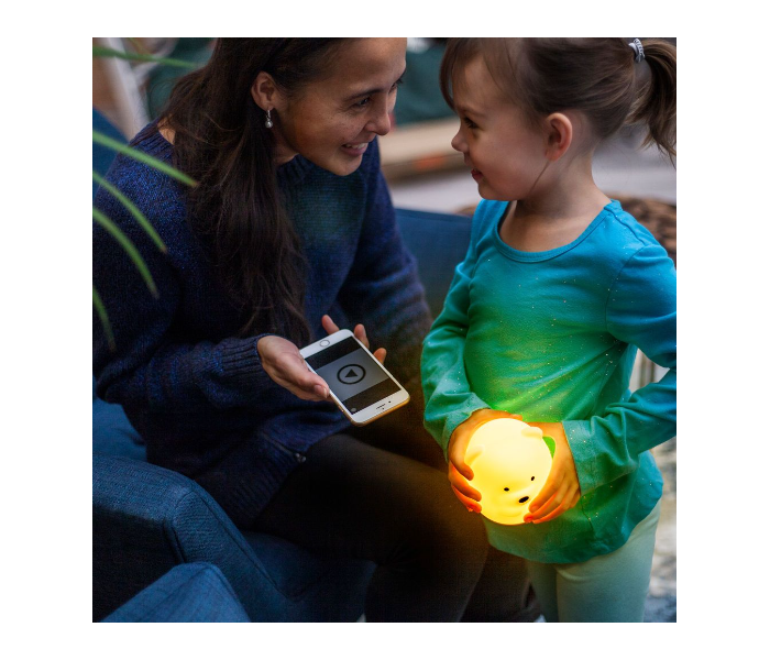 Lumipets Bluetooth Bear Nightlight Toy for Kids - White 2 in UAE