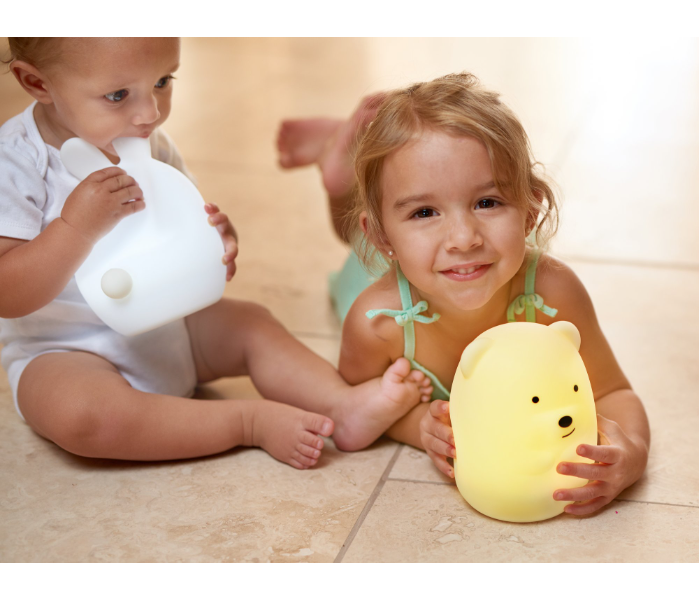 Lumipets Remote Control Bear Nightlight Toy for Kids - White 3 in UAE