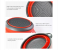 Set of 2 Silicone Collapsible Strainers - Grey and Red 3 in UAE