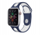 Promate HIPSTER-38SM 38mm Silicone Watch Strap for Apple Watch Series - Blue and White 4 in UAE