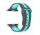 Promate HIPSTER-38SM 38mm Silicone Watch Strap for Apple Watch Series - Grey and Turquoise 1 in UAE