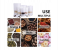 Rosymoment SBW-3064 12 Pieces Zip Lock Reusable Kraft Stand Up Food Pouches - White 3 in UAE