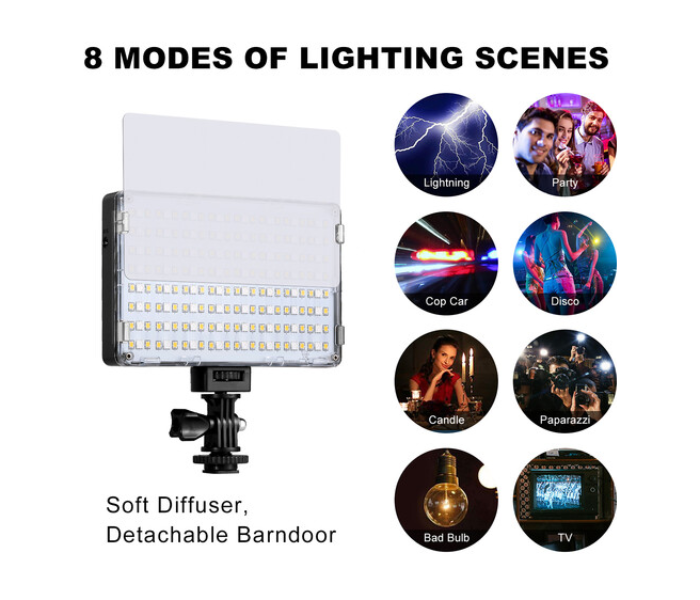 GVM RGB-10S LED On Camera RGB LED Video Light with Wi-Fi Control 6 in UAE