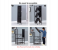 4 Tier Folding Storage Shelf Metal Rack with Rolling Wheel - Black 5 in UAE
