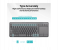 Promate Wireless English Keyboard with Touchpad - Black 3 in UAE