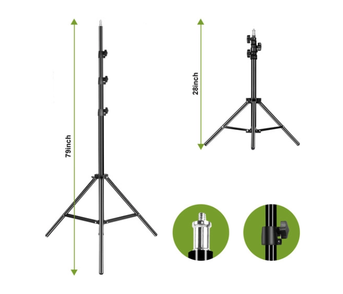GVM LS-P80S LED Video Soft Light Kit with Softbox 6 in UAE