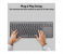 Promate Wireless Arabic English Keyboard with Touchpad - Black 5 in UAE