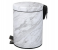 Royalford RF9581 5 Litre Marble Design Dust Bin - White & Grey 4 in UAE