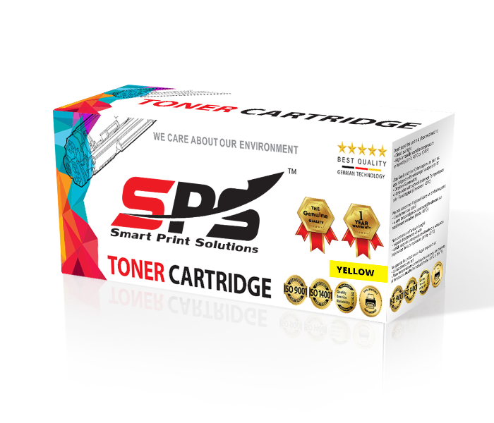 SPS Compatible Toner Cartridges C9722A 641A for HP Color LaserJet and Canon LBP - Yellow 1 in UAE