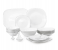Royalford RF7053 36 Pieces Opal Ware Soft Square Dinner Set - White 4 in UAE