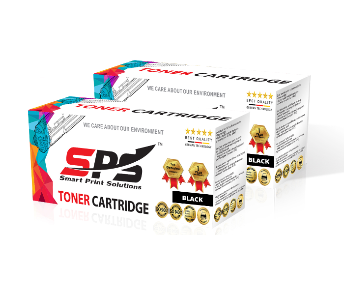 SPS Laser Toner Cartridge Set of 2 Pack CE278A CRG728 for HP LaserJet Pro - Black 1 in UAE