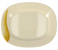 Royalford RF8050 12-inch Melamine Ware Super Rays Oval Plate - Ivory & Yellow 4 in UAE