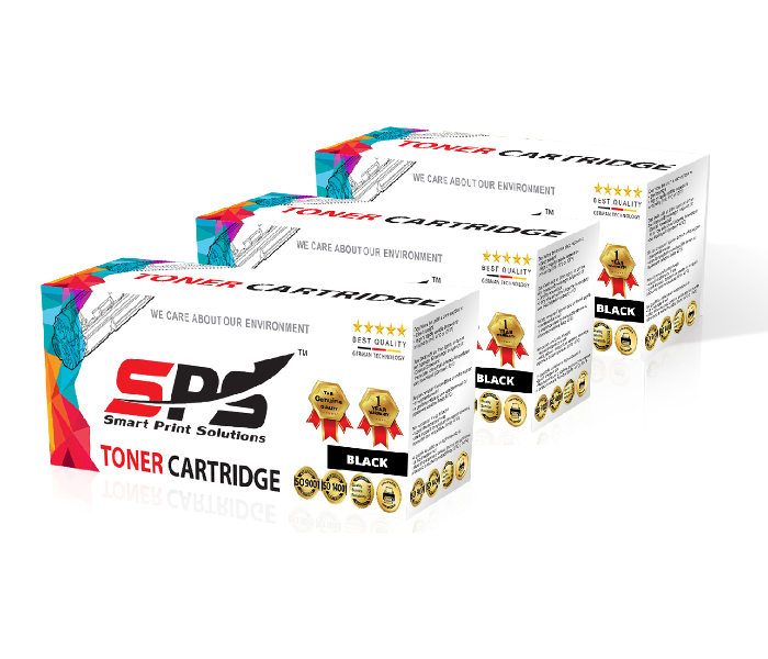 SPS Laser Toner Cartridge Set of 3 Pack CE278A CRG728 for HP LaserJet Pro - Black 1 in UAE