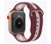 Promate HIPSTER-42SM 42mm Silicone Watch Strap for Apple Watch Series - Wine and Pink 2 in UAE