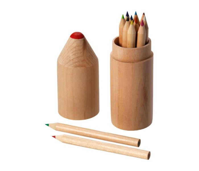 SS Woody 12 Piece Color Pencil Set - Wood 1 in UAE