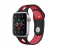 Promate HIPSTER-42ML 42mm Silicone Watch Strap for Apple Watch Series - Black and Red 4 in UAE