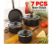 Royal Mark RMCW-9700 7 Pcs Non- Stick Cookware Set- Black 1 in UAE