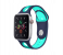 Promate HIPSTER-42ML 42mm Silicone Watch Strap for Apple Watch Series - Blue and turquoise 2 in UAE
