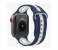 Promate HIPSTER-42ML 42mm Silicone Watch Strap for Apple Watch Series - Blue and White 2 in UAE