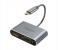 Promate Mediahub-C2 Usb-C To VGA And HDMI Adapter - Grey 1 in UAE