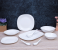 Royalford RF7053 36 Pieces Opal Ware Soft Square Dinner Set - White 1 in UAE