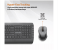 Promate English Wireless Keyboard and Mouse Combo - Black 4 in OMAN