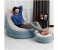 Best Way 75053 Comfort Cruiser Inflatable Chair with Ottoman - Blue 2 in KSA