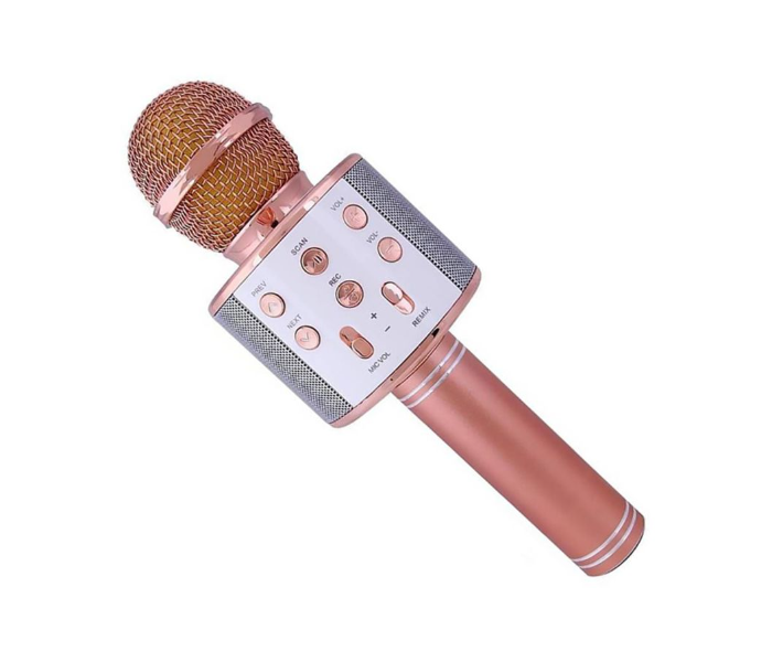 Bluetooth Wireless Karaoke Microphone - Rose Gold 2 in KSA
