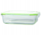 Royalford RF8811 Borosilicate Rectangular Airtight Glass Container - Clear & Green 1 in UAE