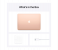 Apple MGND3 LL/A Macbook Air 2020 Model 13-Inch Apple M1 chip with 8-core CPU 8GB RAM 256GB SSD 7-core GPU - Gold 6 in OMAN