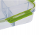 Royalford RF9218 4 Compartment Food Container - 1520 ml, Clear & Green 6 in UAE