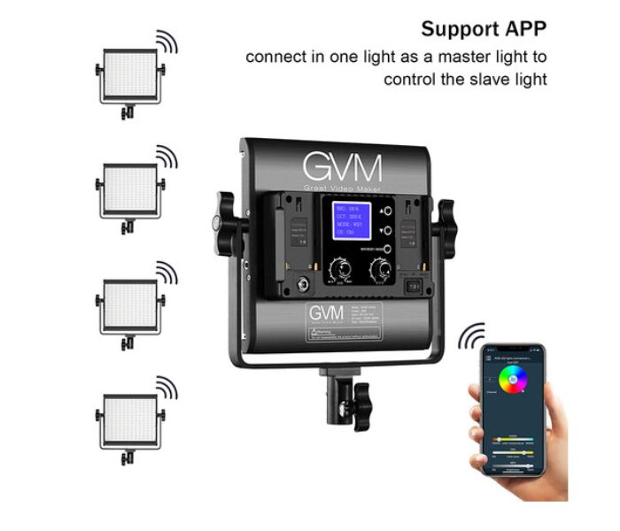 GVM 800D-RGB LED Studio Video Light 3 in UAE