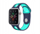 Promate HIPSTER-38ML 38mm Silicone Watch Strap for Apple Watch Series - Blue and Turquoise 2 in UAE